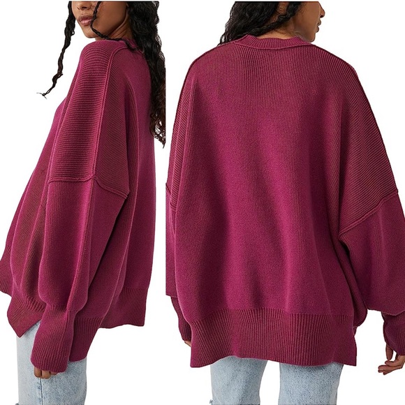 Free People Easy Street Tunic Oversized Sweater - Picture 2 of 5